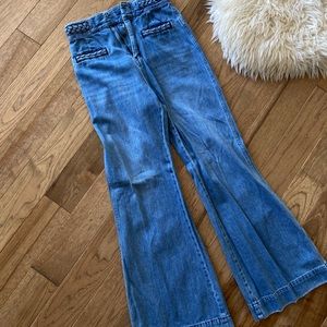 Free People High Waist Flare Jeans Bell Bottoms Size 27